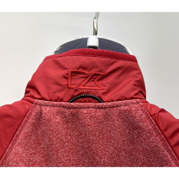 Arkansas Razorbacks Cutter & Buck Spark Men Jacket Red Fleece Gillet Vest XL - Picture 5 of 10